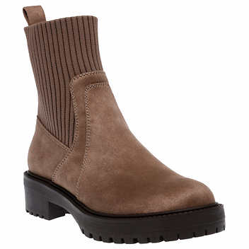 Dolce Vita Ladies' Size 7, Stretch Knit Bootie, Brown (Mushroom), Customer Return