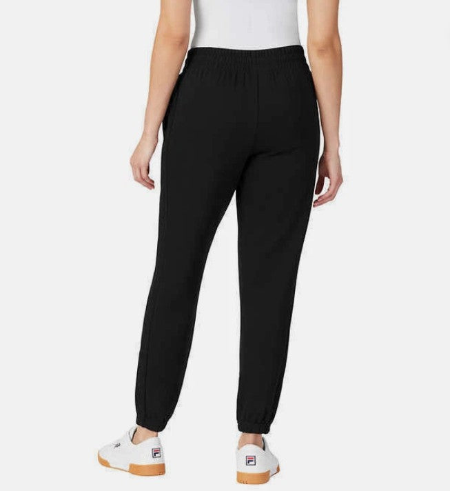 FILA Ladies' Size Small French Terry Jogger Pants Sweatpants, Black