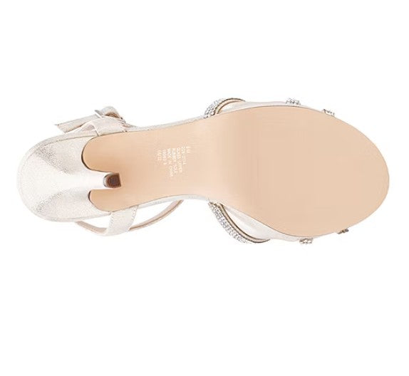 I. Miller Women Size 9 M, Ramona Heeled Sandals Special Occasion, Gold, Grade A