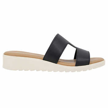 Kensie Ladies' Size 10, Elena H Band Sandal, Black, Grade A