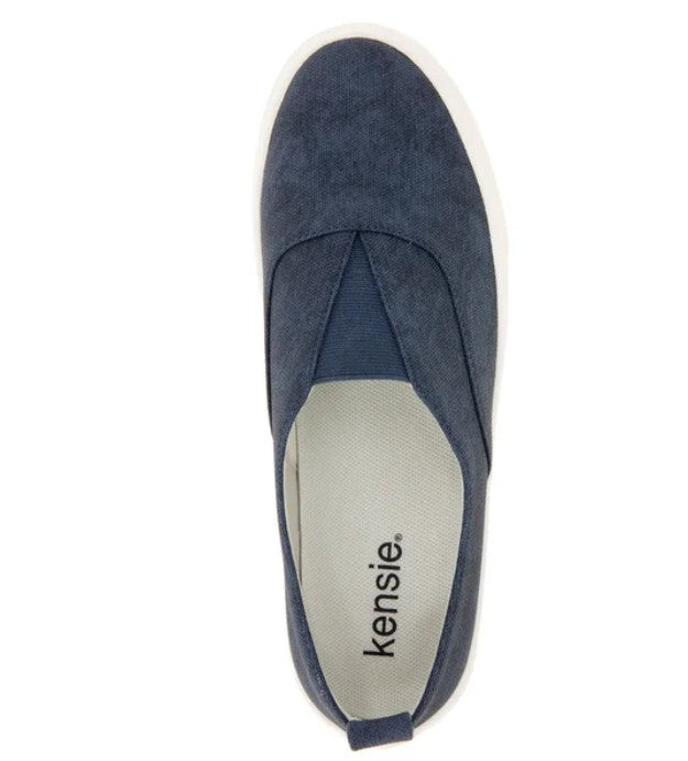 Kensie Ladies' Size 7 Salia Slip On Comfort Casual Shoes, Navy