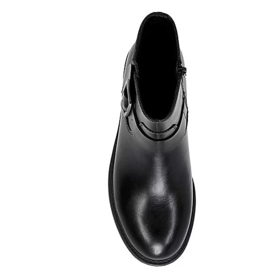 Frye and Co. Womens Size 6, Cormac Moto Buckle Combat Boots, Black