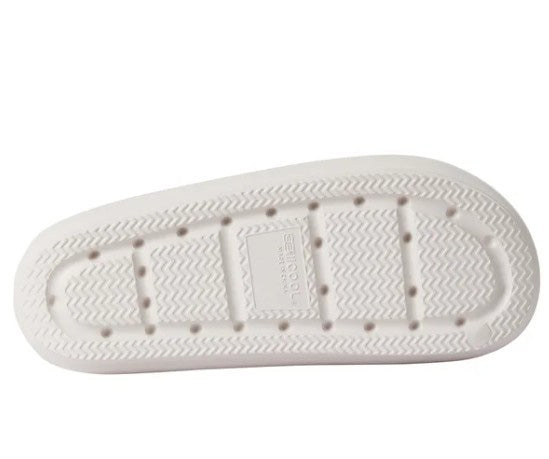 32 Degrees Unisex Size XL (W 11-12/ M 9-10) Cushion Slide Sandal, White, Grade A