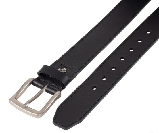 Columbia Men's Size Medium, Leather Belt, Black
