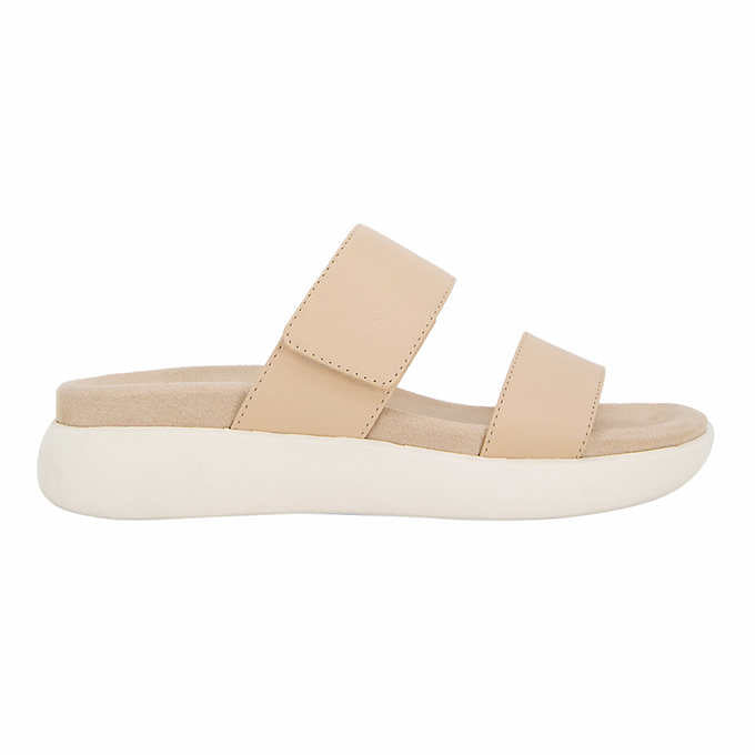 Kensie Ladies' Size 8 Double Band Sandal, Nude (Tan) New in Box