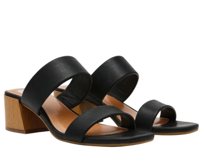 DV by Dolce Vita Ladies' Size 6.5 Sharona Heel Strap Sandal, Black