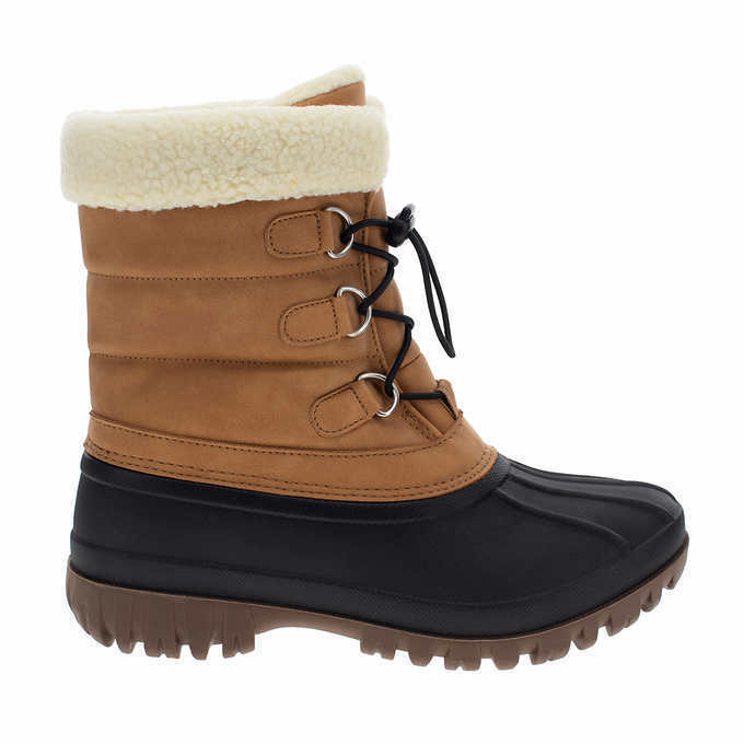 Chooka Ladies' Size 7, Lace-Up Winter Snow Boot, Tan, Customer Return