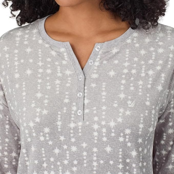 Nautica Ladies' Size 2X (22W-24W), 2-PC Sleepwear Pajama Set, Gray