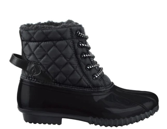 Sporto Ladies' Size 10 Duck Boot Water Repellant, Black, New with Tags