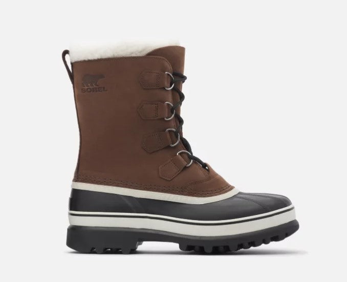 Sorel Men’s Size 9 Caribou Boots Waterproof Cold Rated -40, Brown, Customer return