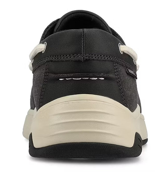 Vance Co Catamaran Mens Size 12, Round Slip-On Boat Shoes, Black