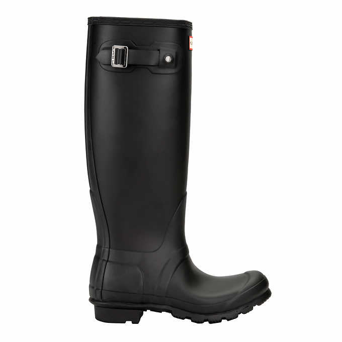 Hunter Ladies' Size 8 Original Tall Matte Rain Boot, Black, New in Box