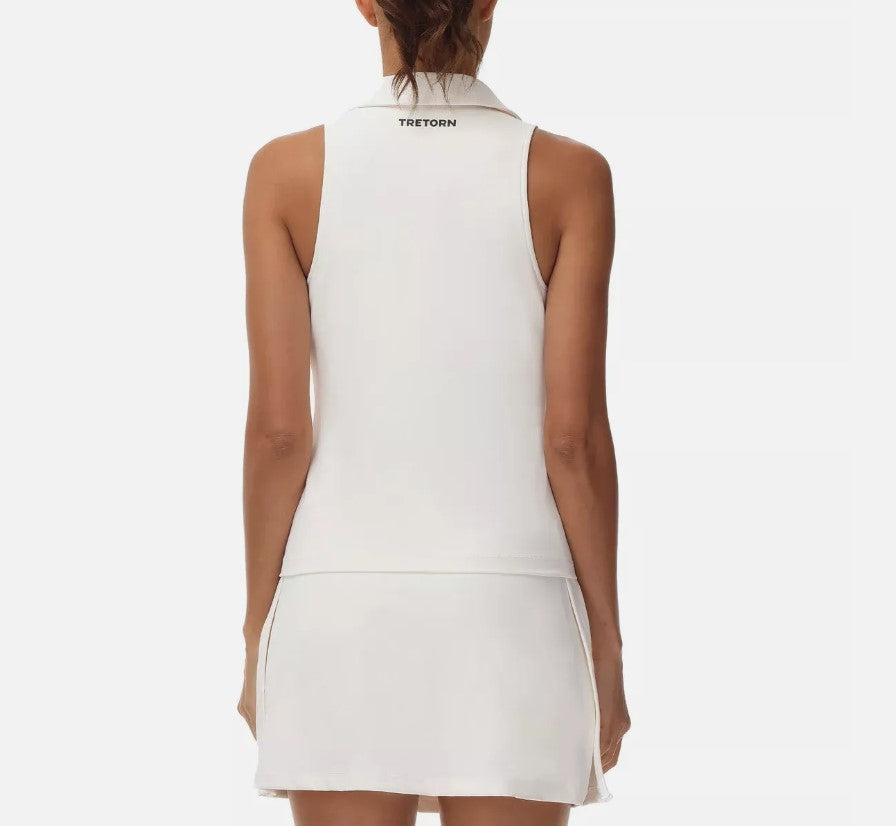 Tretorn Ladies' Size XXL (20-22) Sleeveless Polo Shirt, White