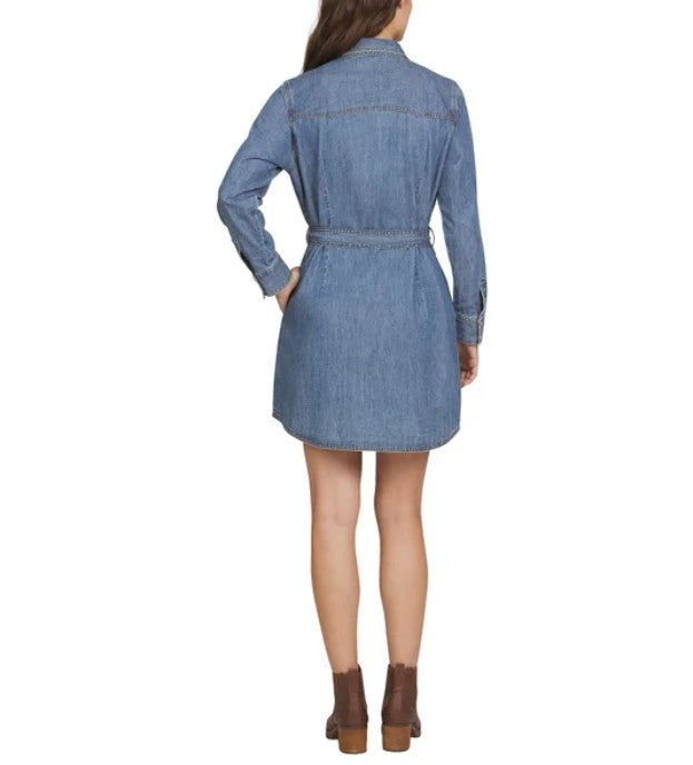 Wrangler Ladies' Size XL (16) Denim Dress, Blue