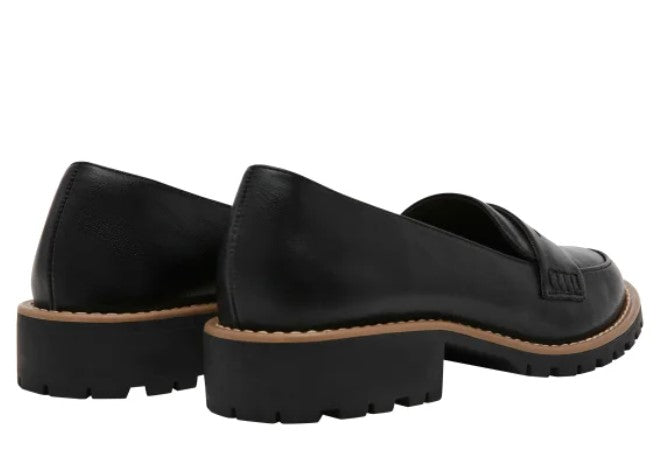 DV by Dolce Vita Ladies' Size 8 Lug Loafer Shoes, Black, Customer Return