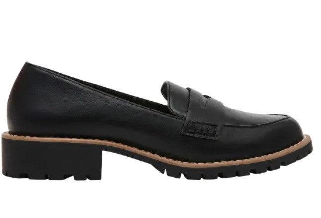 DV by Dolce Vita Ladies' Size 7.5 Lug Loafer Shoes, Black, Customer Return