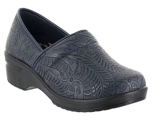 Easy Works Easy Street Slip Resistant Clogs Women's Size 6 M, Lyndee Shoes, Navy