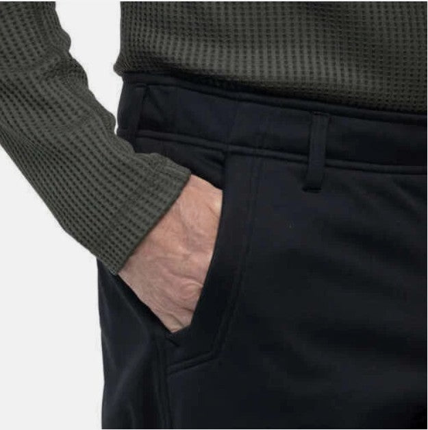 Magnum Men’s Size 32W x 32L Microfleece Lined Water Repellant Work Pants, Black