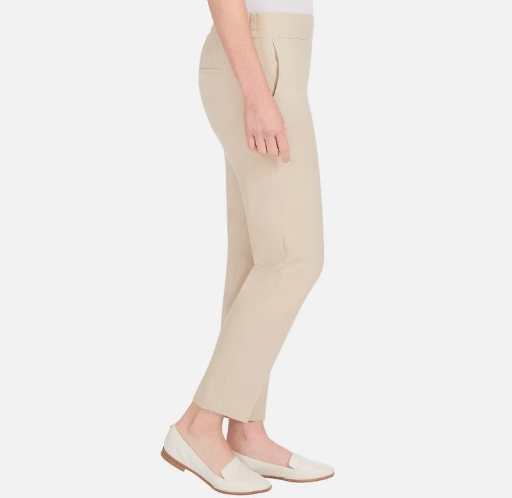 Hilary Radley Women's Size X-Small (2) Pull-On Ankle Pants, Heather Light Sand