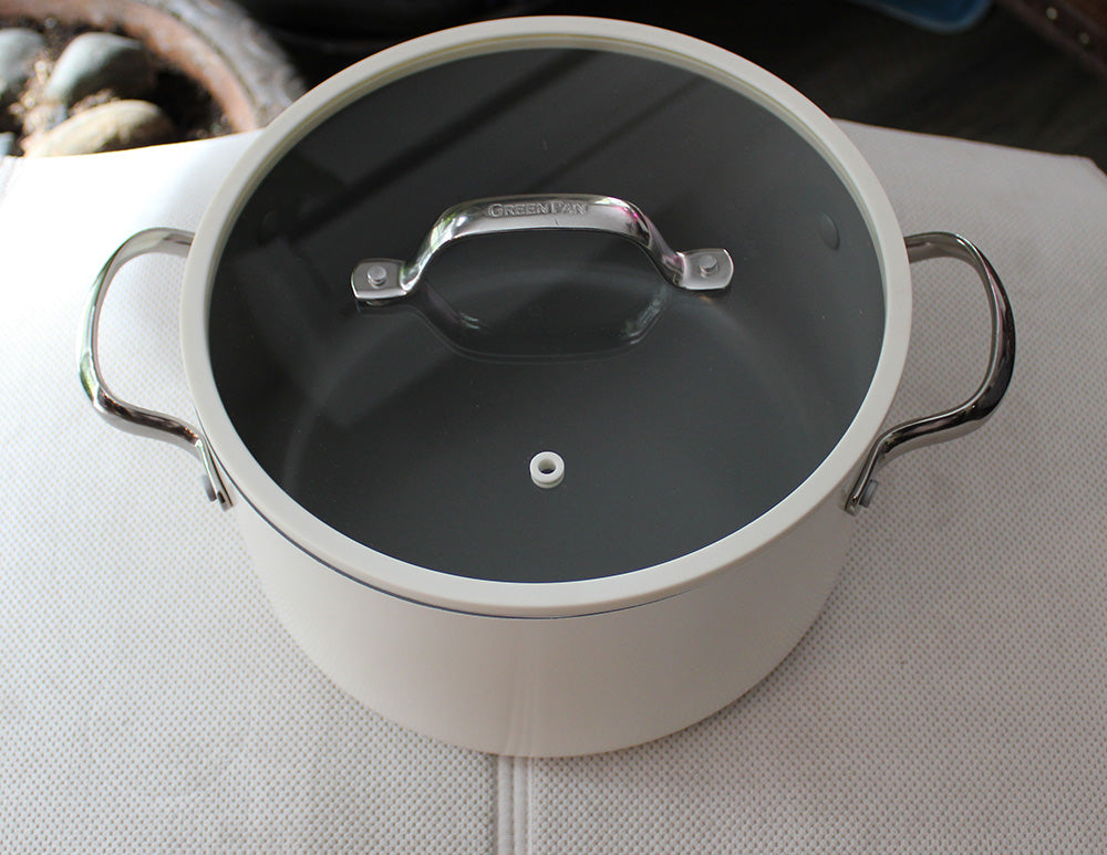 GreenPan Eras Ceramic Non-Stick 5.7 Quart Covered Casserole Stockpot