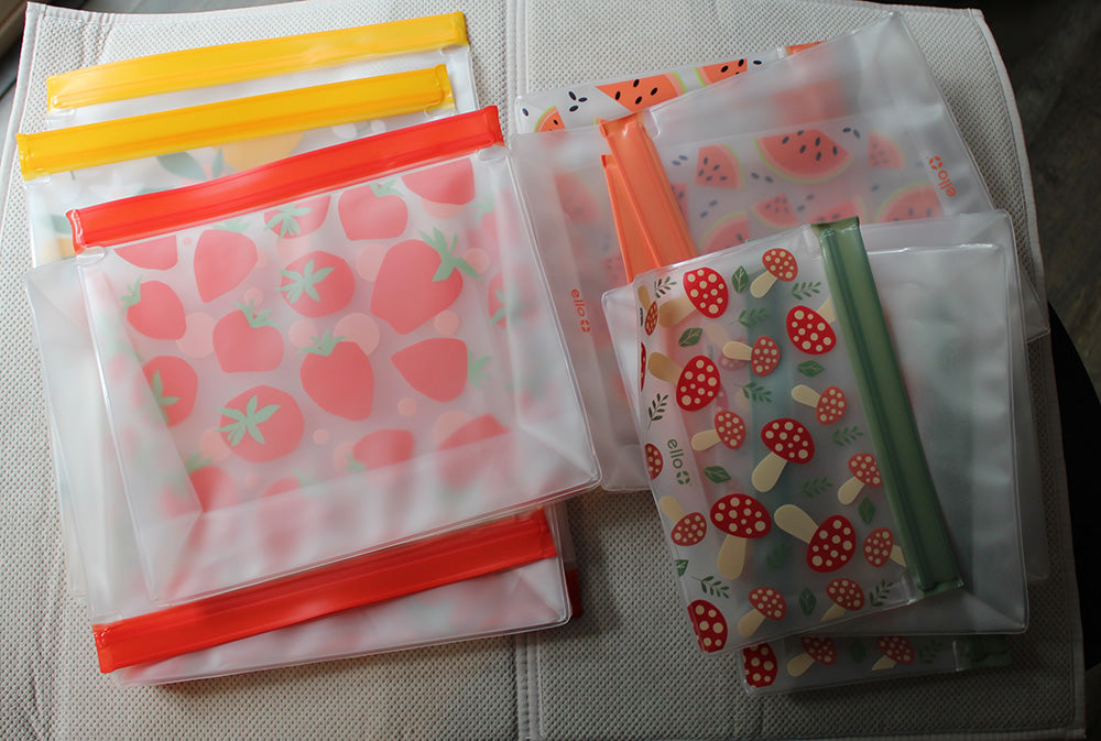 ello Reusable Leak-Proof Freezer Safe Storage Bags, BPA-Free Set of 14, Return