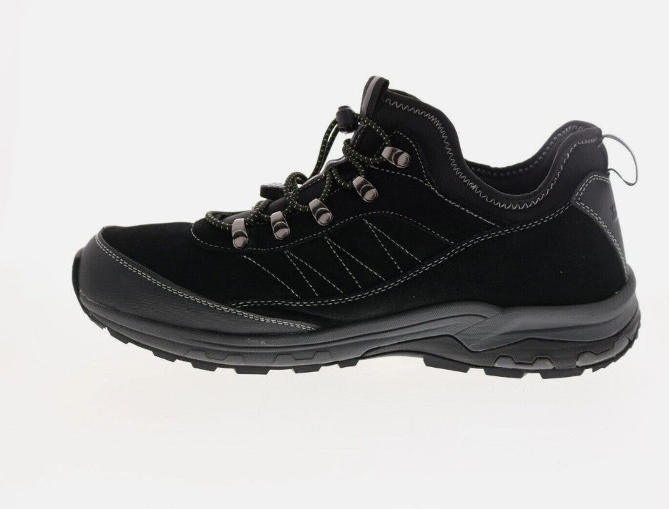 Khombu Griffin Men's Size 8, Leather Upper, Lace Up Hiking Shoes, Black