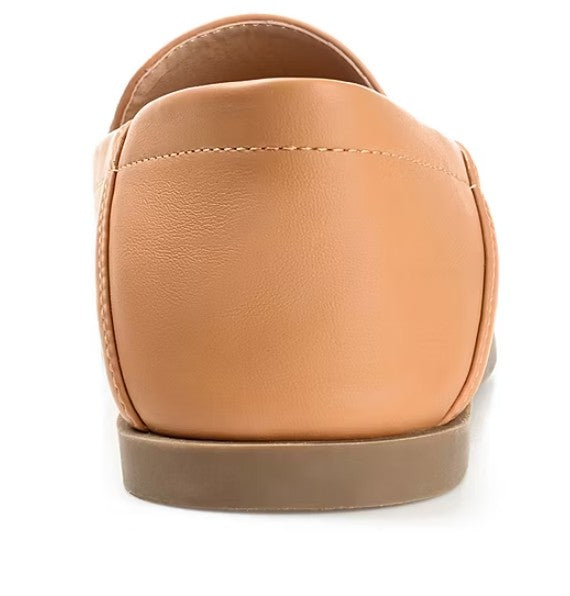 Journee Collection Corinne Womens Size 11 W, Moc Closed Toe Loafers, Tan