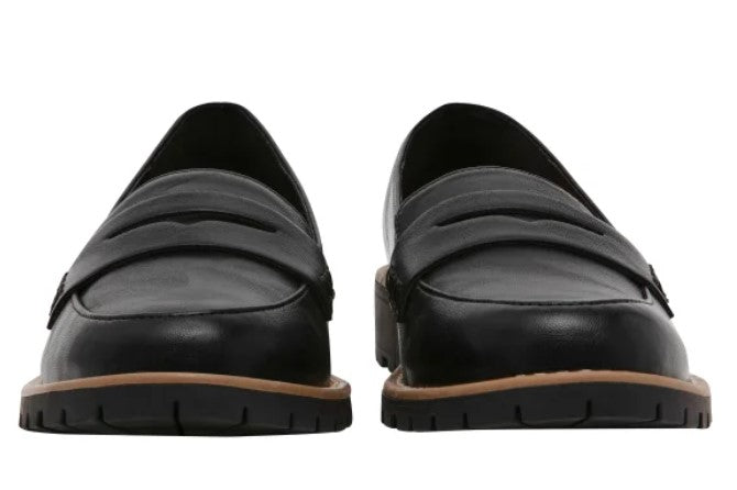 DV by Dolce Vita Ladies' Size 8 Lug Loafer Shoes, Black, Customer Return