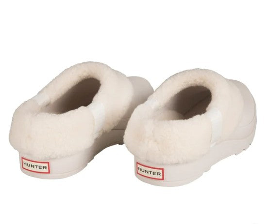 Hunter Ladies' Size 7 PLAY Insulated Clogs Shoes, White Willow, New in Box