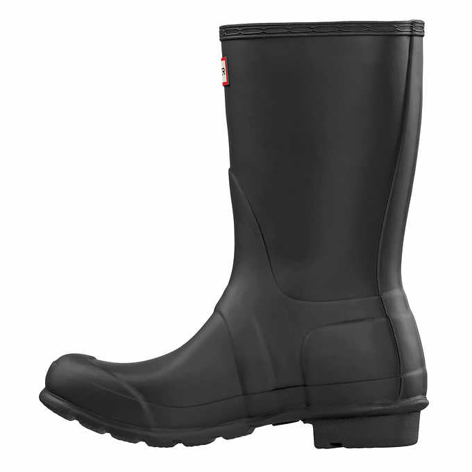 Hunter Ladies' Size 7, Original Short Rain Boots, Black, Grade A
