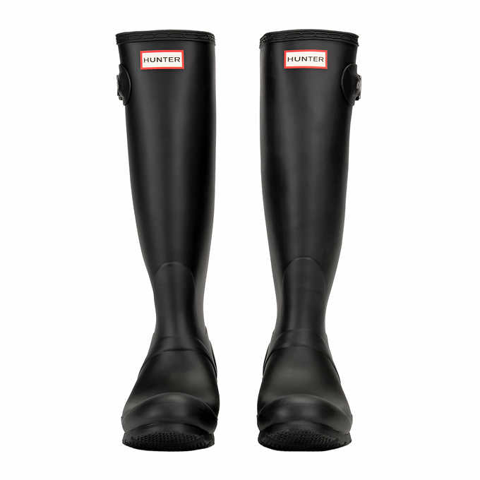 Hunter Ladies' Size 8 Original Tall Matte Rain Boot, Black, New in Box