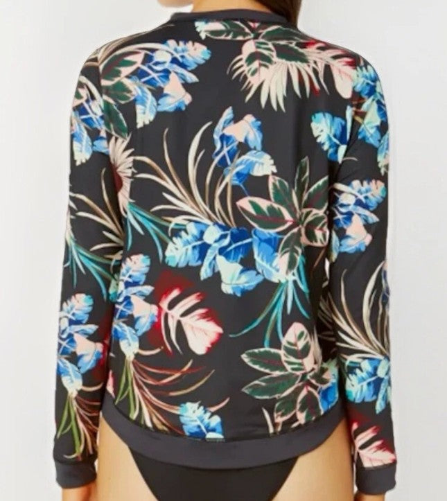 Hurley Ladies' Size XL (14) Long Sleeve Sun Protection Shirt UPF 50+, Black