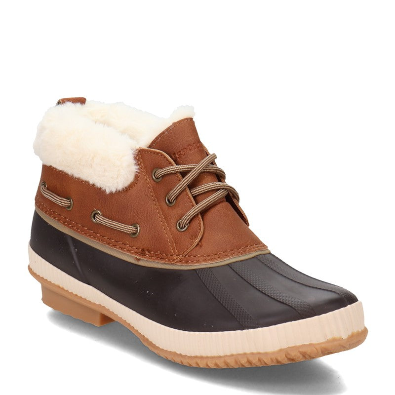 Jsport Mary Women's Size 7, Waterproof Faux Fur Duck Boot, Brown New Ships without box