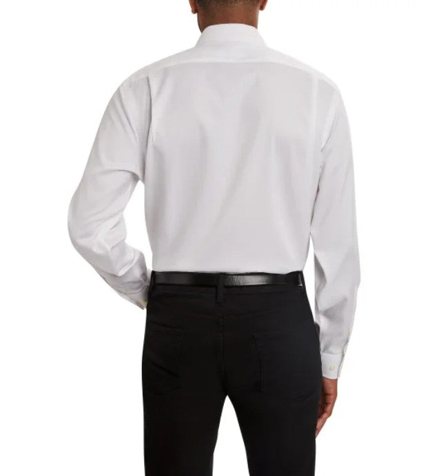 Kirkland Signature Men's 16.5 Neck x 33 Sleeve Tailored Fit Dress Shirt, White