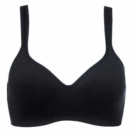 Carole Hochman Ladies' Size Medium, Wirefree Bra, 2-pack Black (1) Moonlight (1)