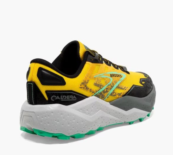 Brooks Men's Size 13 Caldera 7 Ultra Trail Shoe Sneaker, Yellow, New in box