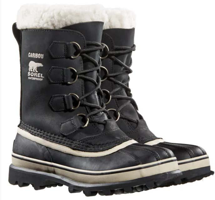 Sorel Ladies' Size 7 Caribou Waterproof Winter Boots, Black, New in Box