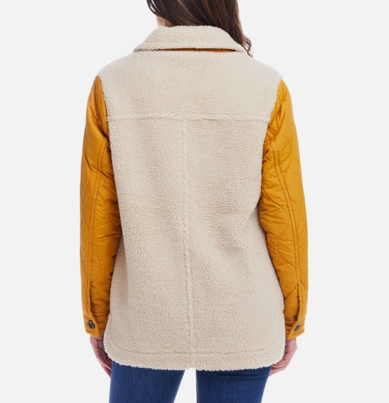 Weatherproof Vintage Ladies Size Large (12-14) Quilted Mixed Media Jacket