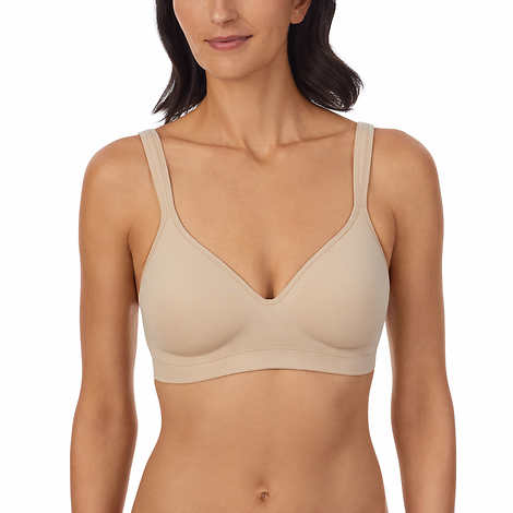 Carole Hochman Ladies' Size Medium, Wirefree Bra, 2-pack Black (1) Moonlight (1)