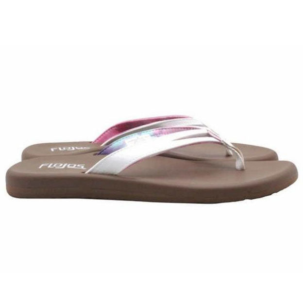 Flojos Women's Size 9, Margo Flip Flop Sandal, White Tie Dye Pink, Grade A