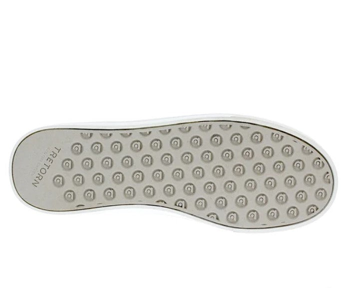 Tretorn Ladies' Size 7, Hopper Lace-Up Sneakers Shoes, White & Grey, New in Box