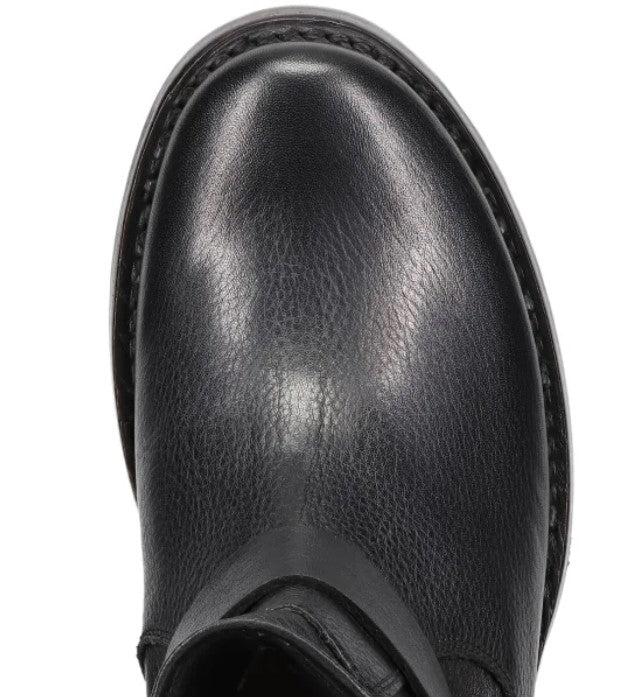 Frye Ladies' Size 7 Leather Bootie Pull On Boots, Black, New in Box