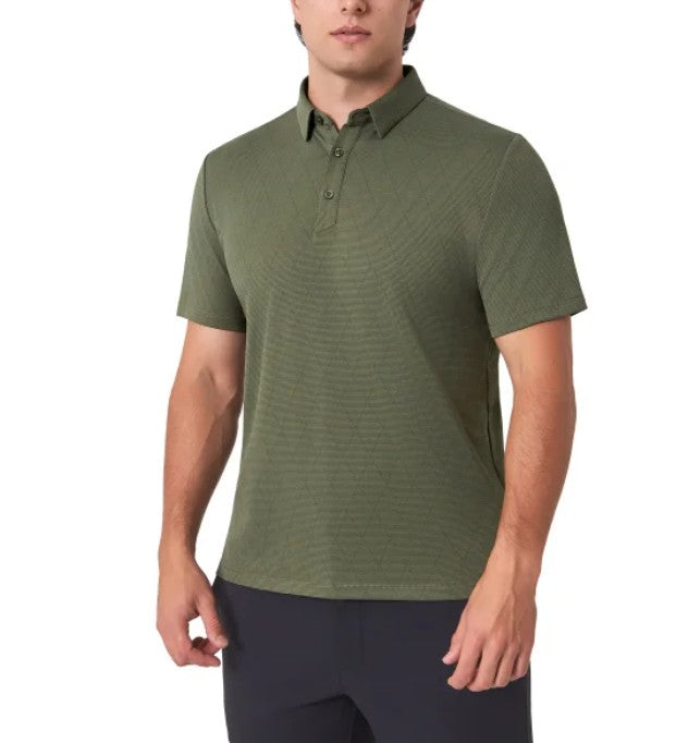 Modern Ambition Men's Size 3XL Short Sleeve Polo Shirt, Green