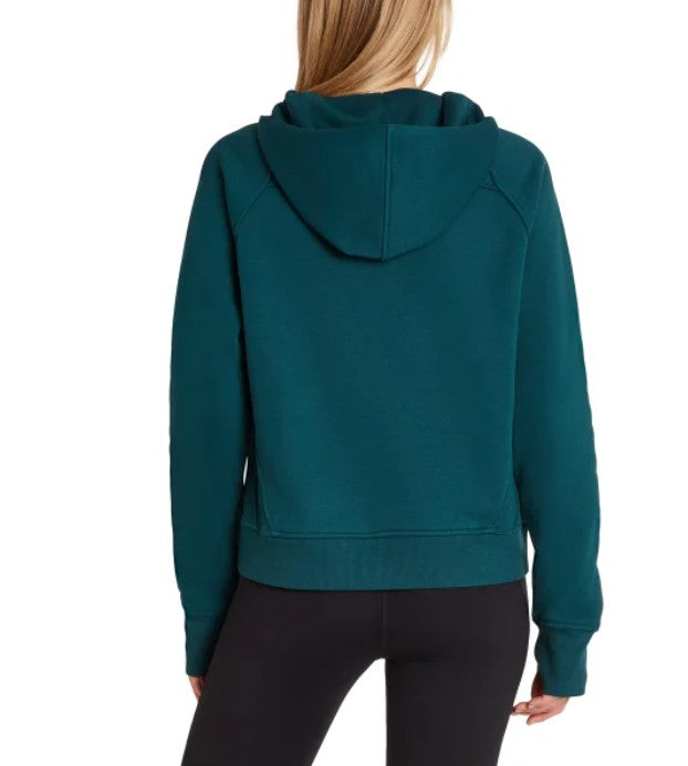 Danskin Ladies' Size 3X (22W-24W) Half Zip Hoodie, Dark Sea Green