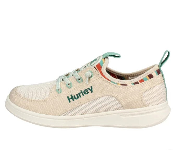 Hurley Ladies' Size 8.5 Castaic Bungee Shoes, Beige, New (NO BOX)