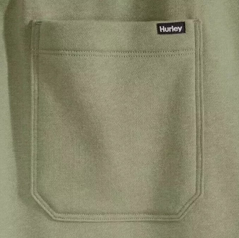 Hurley Men’s Size Small Fleece Joggers Pants Sweatpants, Green