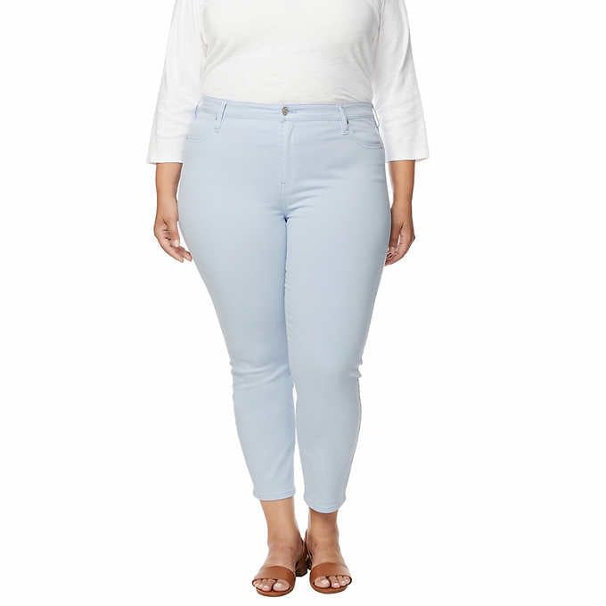 Buffalo Ladies' Size 12 Tencel Blend Ankle Pant, Light Blue (Cali Blue), Customer Return