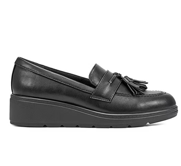 Easy Spirit Tracen3 Womens Size 8.5, Moc Closed Toe Loafers, Black