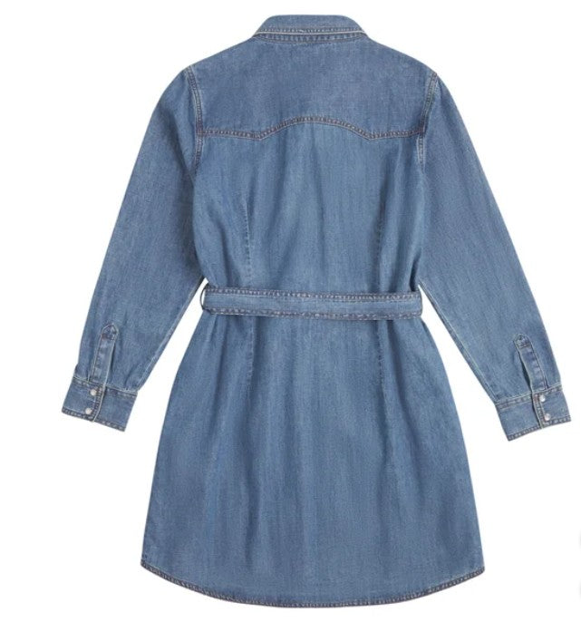 Wrangler Ladies' Size XL (16) Denim Dress, Blue