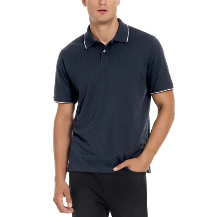 Ted Baker Men’s Size X-Large 2-Button Cotton Polo Shirt, Blue